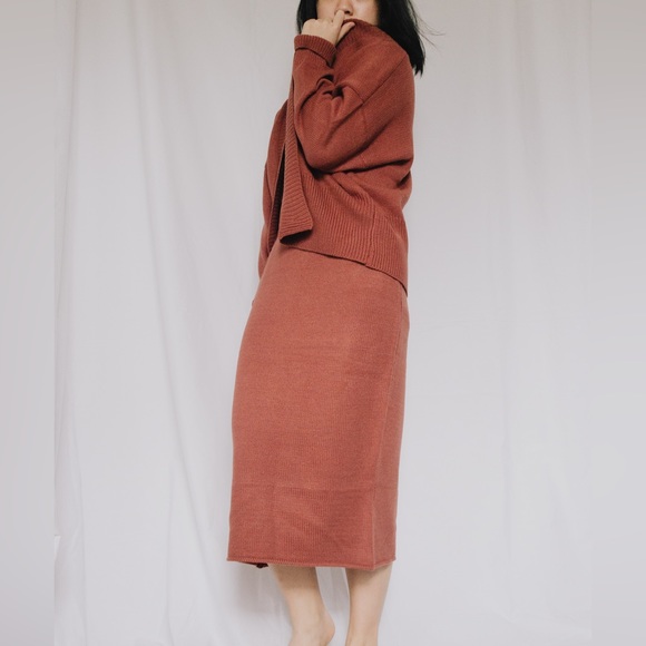 NWOT Need Supply Stelen Midi Knit Skirt - Picture 3 of 9